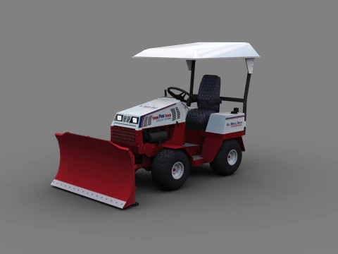 Snow Plow Truck 3D Model