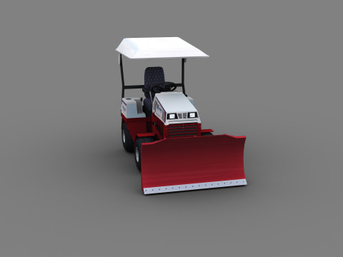 Snow Plow Truck 3Dモデル