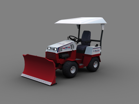 Snow Plow Truck 3Dモデル