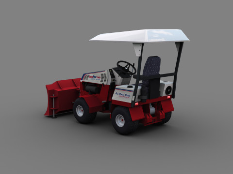 Snow Plow Truck 3Dモデル