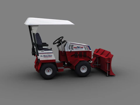 Snow Plow Truck 3D Model