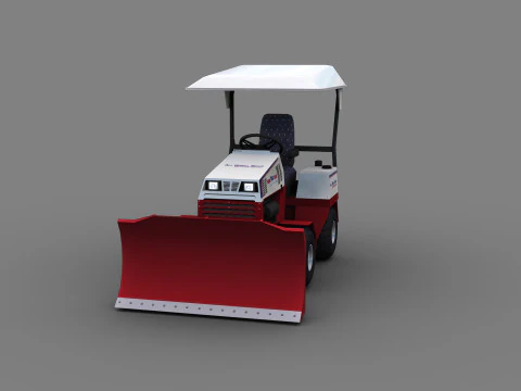 Snow Plow Truck 3D Model