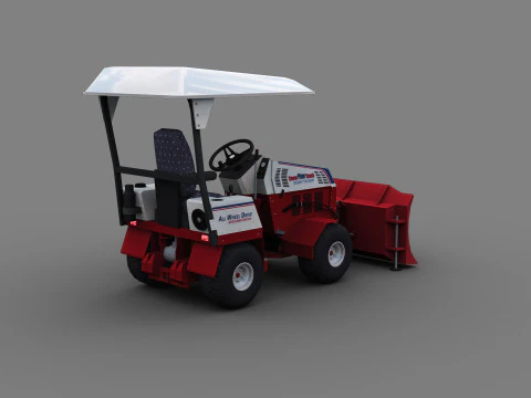 Snow Plow Truck 3D Model
