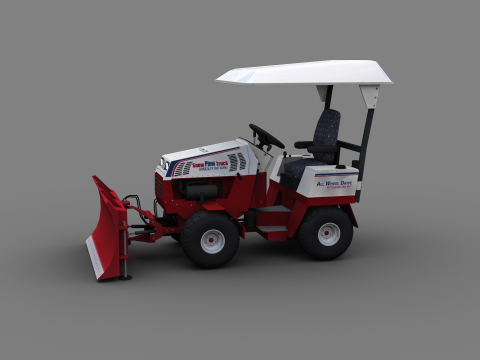 Snow Plow Truck 3Dモデル