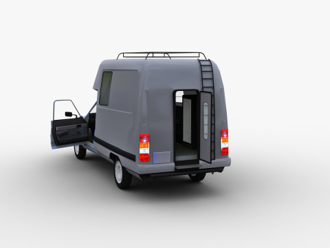 Camper with interior citroen c15 Modello 3D