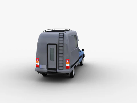 Camper with interior citroen c15 3D Model