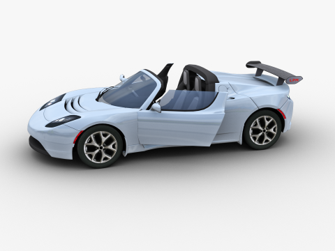 Tesla Roadster 2010 3D Модель