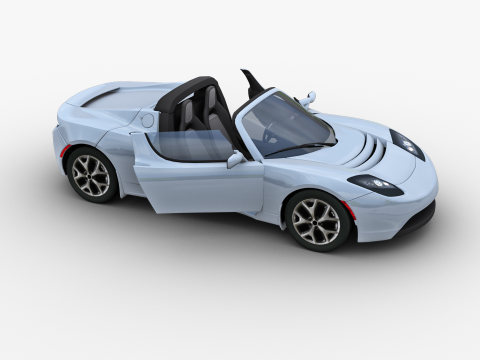 Tesla Roadster 2010 3D Модель