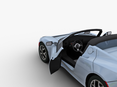 Tesla Roadster 2010 3D Модель