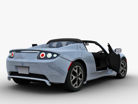 Tesla Roadster 2010 3D Модель