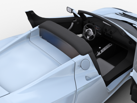 Tesla Roadster 2010 3D Модель