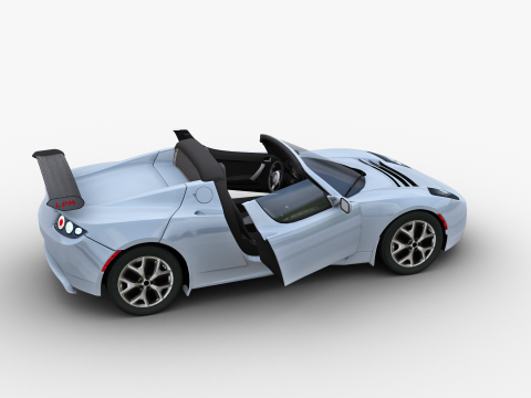 Tesla Roadster 2010 3D Модель