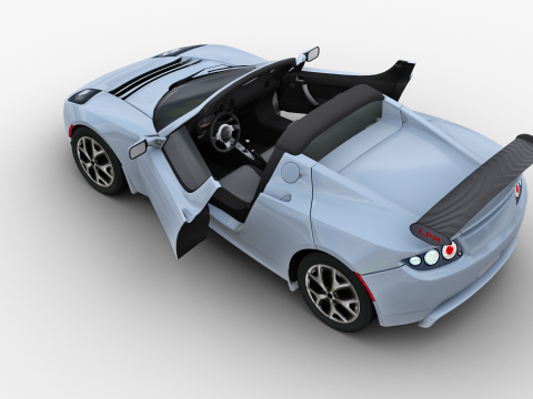 Tesla Roadster 2010 3D Модель