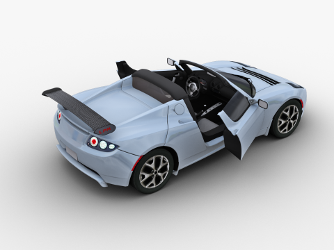 Tesla Roadster 2010 3D Модель
