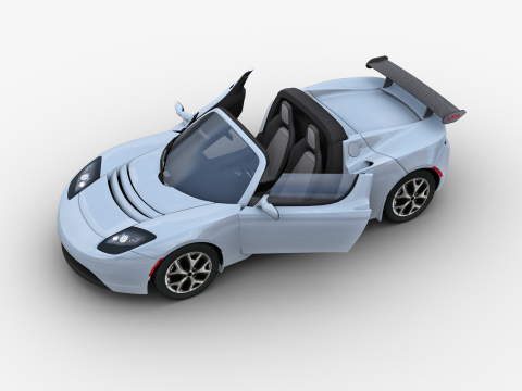 Tesla Roadster 2010 3D Модель