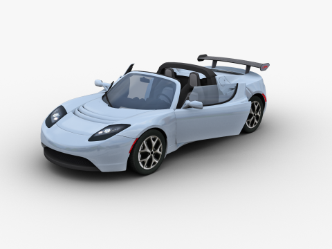 Tesla Roadster 2010 3D Модель