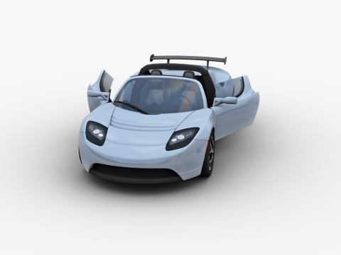 Tesla Roadster 2010 3D Модель