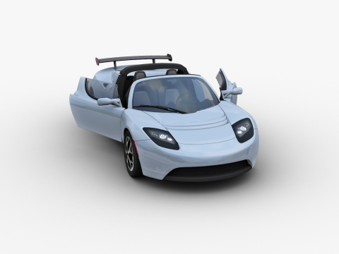 Tesla Roadster 2010 3D Модель
