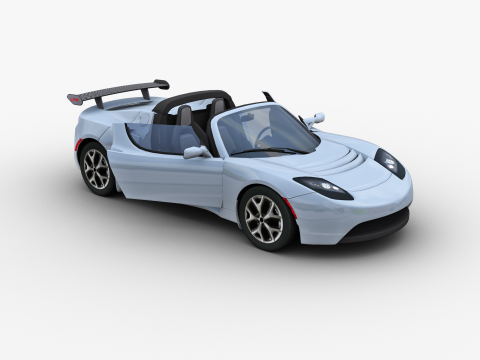 Tesla Roadster 2010 3D Модель
