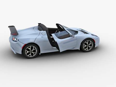 Tesla Roadster 2010 3D Модель