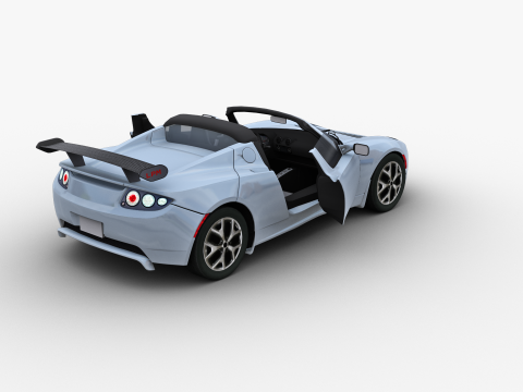 Tesla Roadster 2010 3D Модель