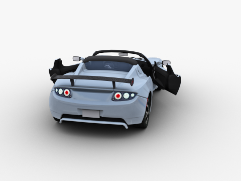 Tesla Roadster 2010 3D Модель