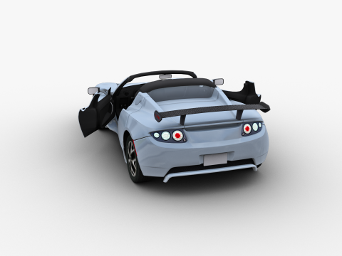 Tesla Roadster 2010 3D Модель
