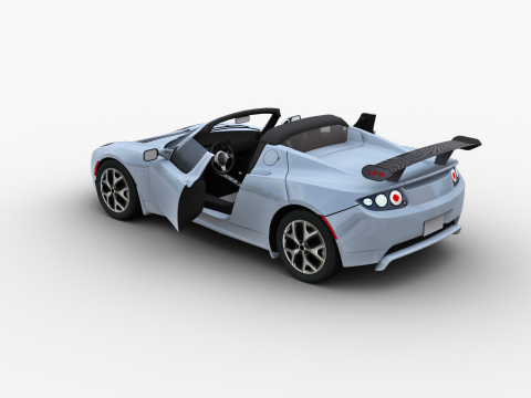 Tesla Roadster 2010 3D Модель