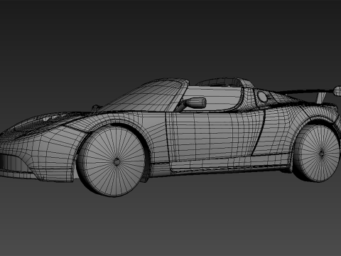 Tesla Roadster 2010 3D Модель