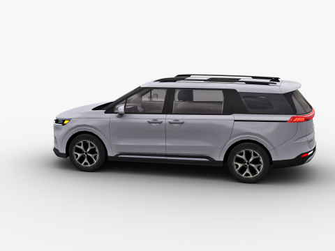 KIA Grand Carnival 2024 with Interior 3D Модель