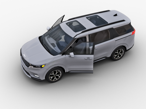 KIA Grand Carnival 2024 with Interior 3D Модель
