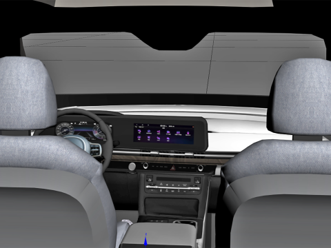 KIA Grand Carnival 2024 with Interior 3D Модель