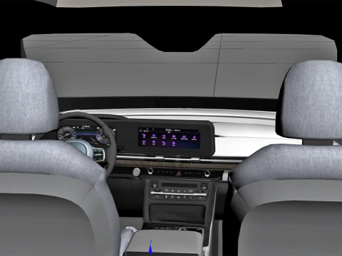 KIA Grand Carnival 2024 with Interior 3D Model