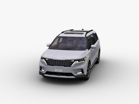 KIA Grand Carnival 2024 with Interior 3D Модель