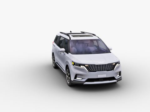 KIA Grand Carnival 2024 with Interior 3D Модель