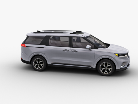 KIA Grand Carnival 2024 with Interior 3D Модель