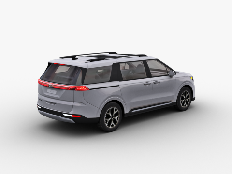 KIA Grand Carnival 2024 with Interior 3D Модель