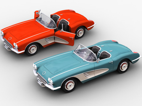 Car With interior 44 3D Model