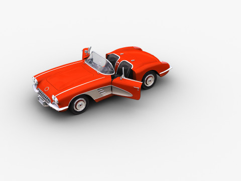 Car With interior 44 3D Model