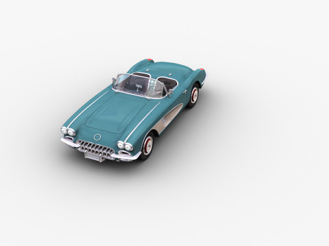 Car With interior 44 3D Model