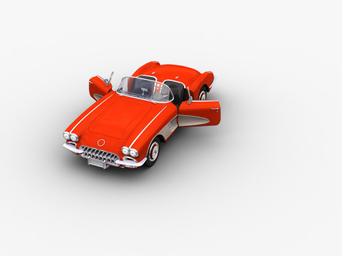 Car With interior 44 3D Model