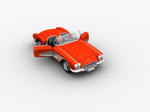 Car With interior 44 3D Model