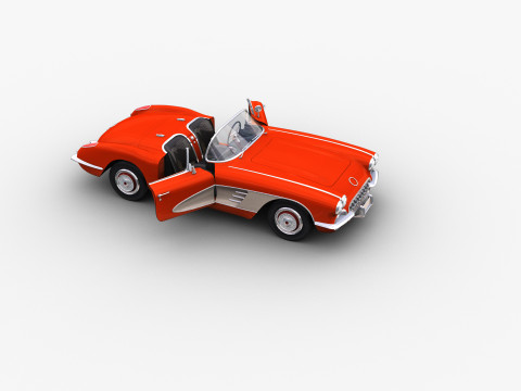 Car With interior 44 3D Model