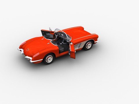 Car With interior 44 3D Model