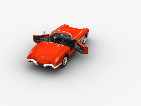 Car With interior 44 3D Model