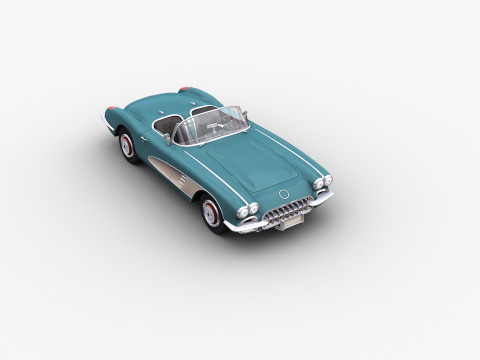 Car With interior 44 3D Model