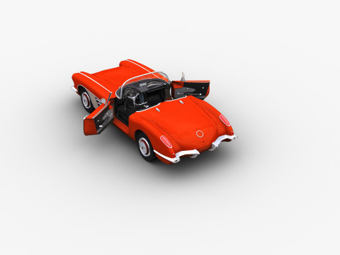 Car With interior 44 3D Model
