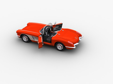 Car With interior 44 3D Model