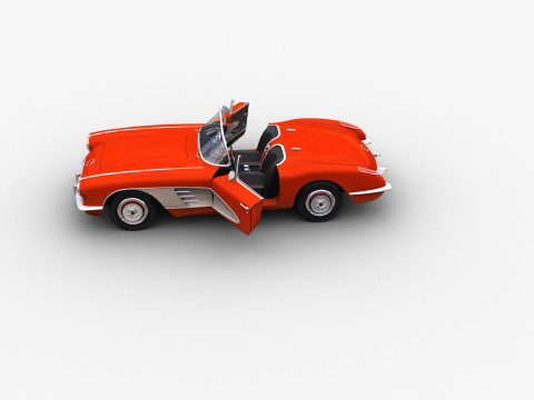Car With interior 44 3D Model