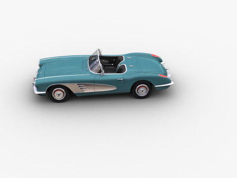Car With interior 44 3D Model